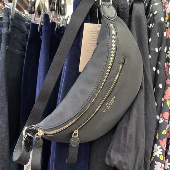 Kate Spade Chelsea Nylon Belt Bag Fanny Pack Black - Picture 15 of 16